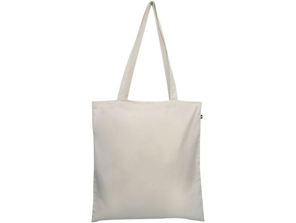 Bolsa algodón biológico Thomas con franjas tricolor