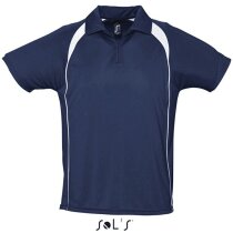 Polo tejido técnico manga corta Sols 135 gr Sols personalizado azul Polo tejido técnico manga corta Sols 135 gr Sols personalizado azul