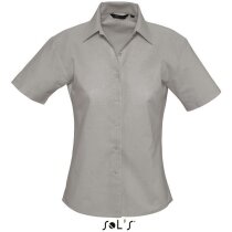 Camisa de mujer entallada estilo Oxford Sols gris Camisa de mujer entallada estilo Oxford Sols gris