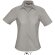 camisa de mujer entallada estilo oxford sols personalizada gris plata