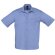 Camisa de hombre de trabajo manga corta en colores Sols azul medio