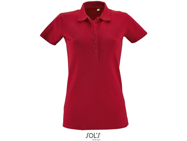 Polo manga corta phoenix women color sols