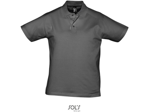 Polo unisex de manga corta prescott de sols 170 gr con logo