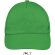 Gorra de 5 paneles cierre ajustable Sols verde