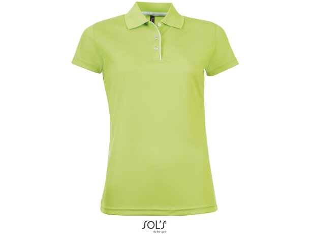 Polo manga corta performer women color sols