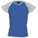Camiseta mujer bicolor Sol's milky gris mezcla/azul royal