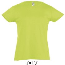 Camiseta de niña manga corta Sols verde manzana Camiseta de niña manga corta Sols verde manzana