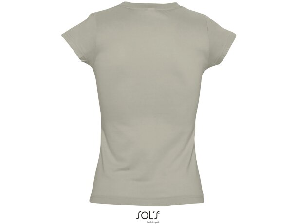 Camiseta de mujer cuello de pico colores sols merchandising