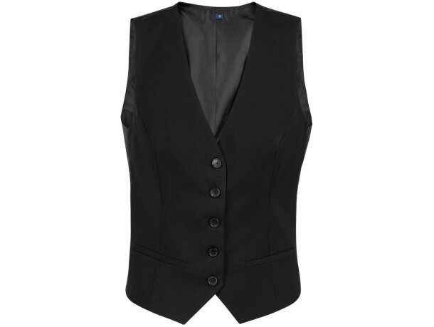 Chaleco laboral de poliéster-viscosa 204 g/m2 cuello v