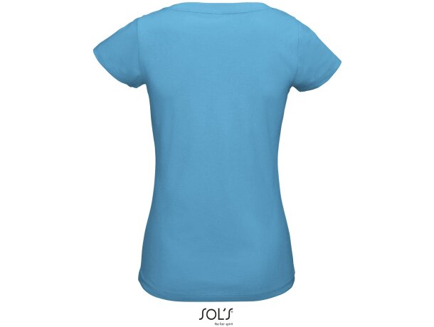 Camiseta de mujer cuello de pico colores sols