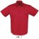 camisa de hombre manga corta 100 algodon sols personalizada roja rojo