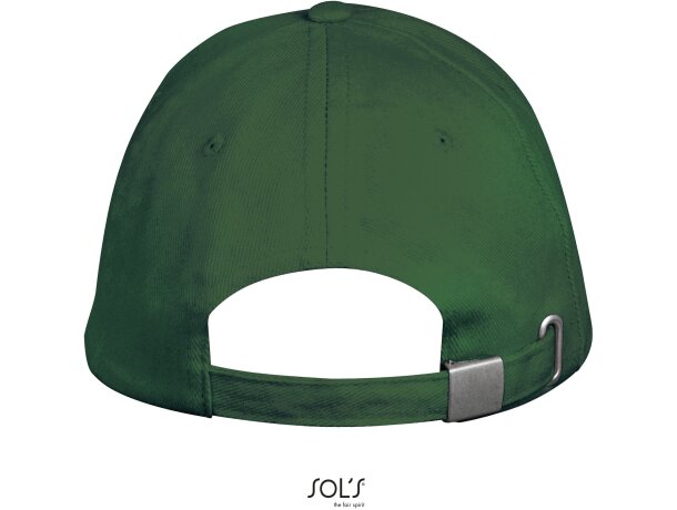 Gorra junior clásica 5 paneles color verde botella