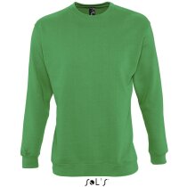 Sudadera unisex cuello redondo Sols verde Sudadera unisex cuello redondo Sols verde