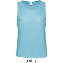 Camiseta de tirantes unisex en colores Sols personalizada azul claro Camiseta de tirantes unisex en colores Sols personalizada azul claro