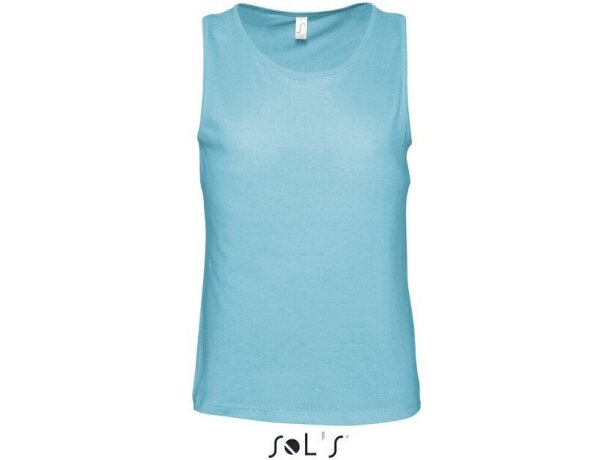 Camiseta de tirantes unisex en colores Sols azul claro Camiseta de tirantes unisex en colores Sols azul claro