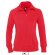chaqueta sudadera de mujer con cremallera entera sols personalizada rojo