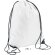 mochila de cordones con angulos reforzados sols personalizada blanco