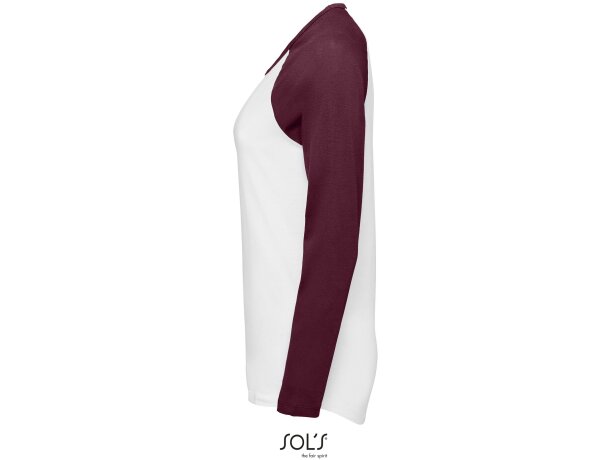 Camiseta bicolor manga 2025 larga