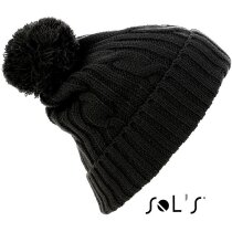 Gorro unisex de punto acr´lico Sols personalizado negro Gorro unisex de punto acr´lico Sols personalizado negro