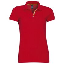 Polo Patriot mujer de algodón peinado con corte entallado