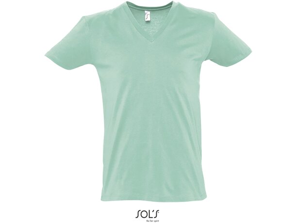 Camiseta de hombre cuello pico master sols barata