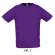 camiseta unisex mangas raglan sporty de sols 135 gr sols personalizada lila