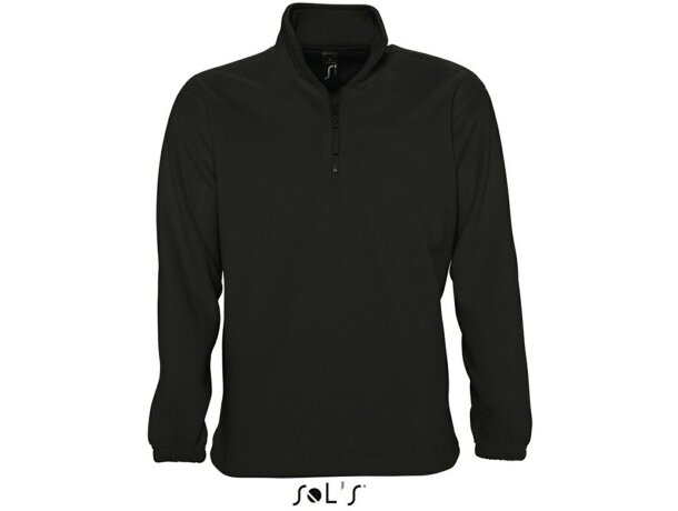 Forro polar tipo sudadera Sols personalizada negra Forro polar tipo sudadera Sols personalizada negra