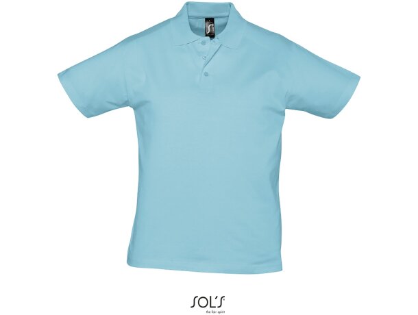 Polo unisex de manga corta prescott de sols 170 gr economico