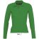 polo de mujer entallado con manga larga sols personalizado verde