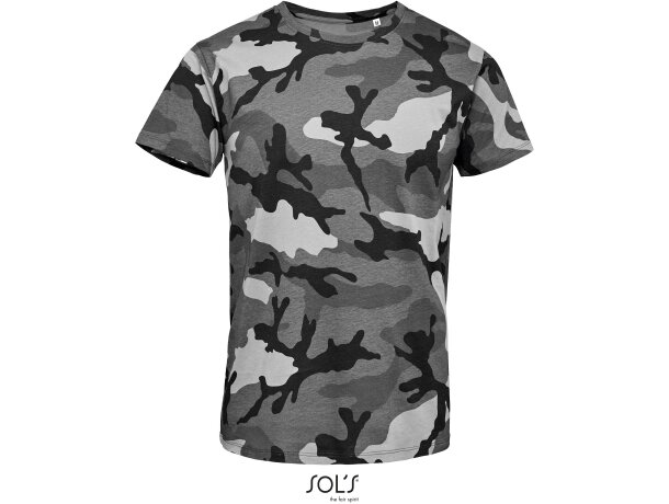 Camiseta de camuflaje con diseño de paloma militar para hombre