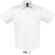 camisa de hombre manga corta 100 algodon sols personalizada blanca blanco