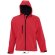 chaqueta de soft shell para hombre u mujer sols personalizada rojo