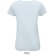 Camiseta mujer ajustada Sol's martin Azul crema detalle 7