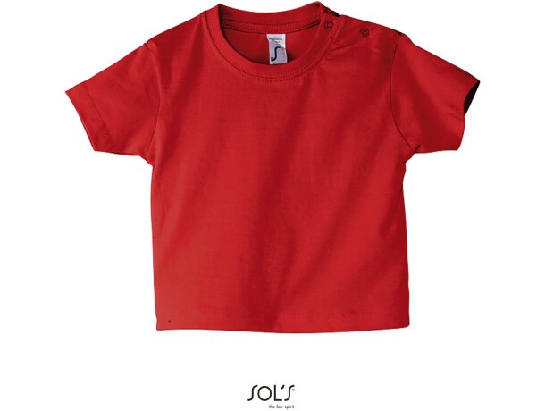 Camiseta de bebe 160 gr en color sols