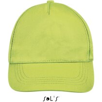 Gorra de 5 paneles cierre ajustable Sols grabada verde manzana Gorra de 5 paneles cierre ajustable Sols grabada verde manzana