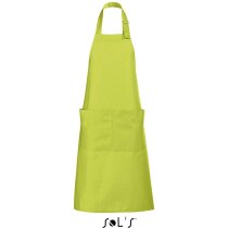 delantal largo en colores en tejido mixto Sols personalizado verde manzana delantal largo en colores en tejido mixto Sols personalizado verde manzana