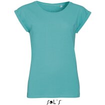 Camiseta entallada de mujer cuello redondo Sols personalizada Camiseta entallada de mujer cuello redondo Sols personalizada