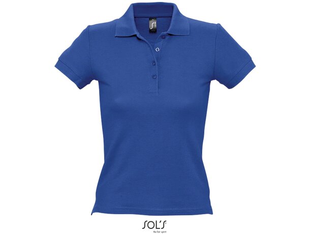 Polo manga corta mujer de colores de sols 205 gr con logo