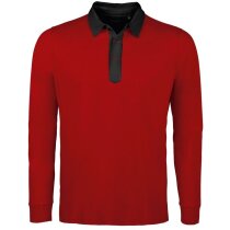 Polo publicitario Orangetown de poliéster transpirable azul