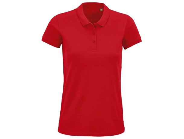 Polo Planet Women de algodón orgánico con certificación GOTS