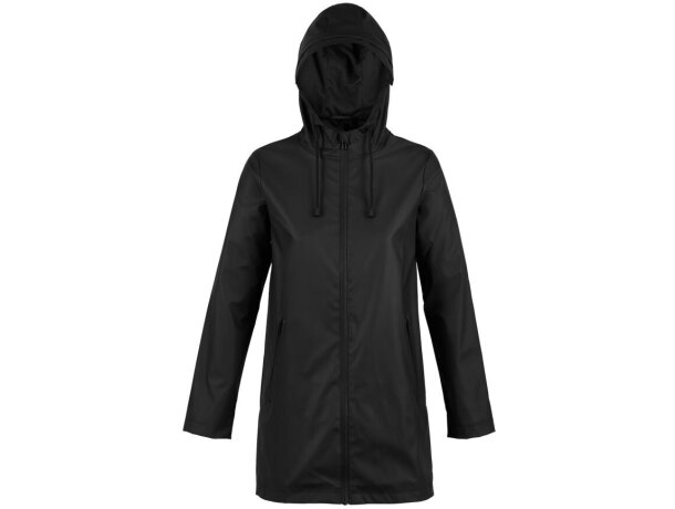 Chaqueta de algodón mujer básico con dos bolsillos reforzados