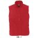 chaleco tejido polar en colores sols personalizado rojo