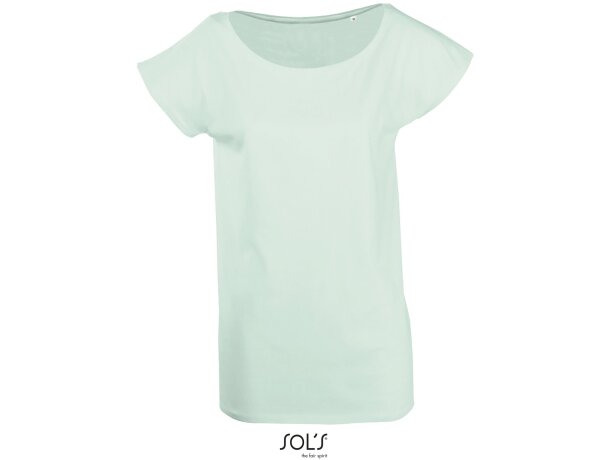 Camiseta diseño largo de mujer en colores sols merchandising