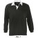 polo de rugby en manga larga colores lisos sols barato negro