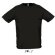 camiseta unisex mangas raglan sporty de sols 135 gr sols personalizada negro