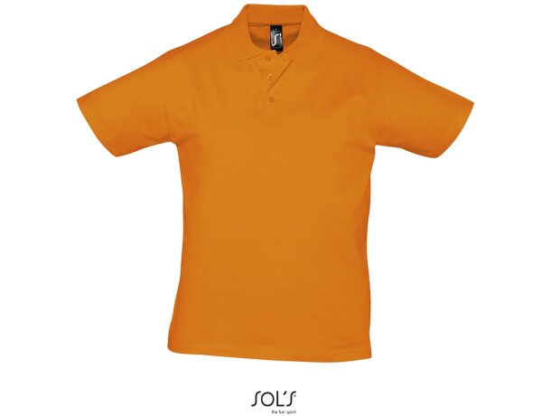 Polo unisex de manga corta prescott de sols 170 gr con logo