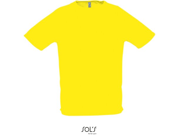 Camiseta técnica Sporty de Sols limón