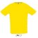 camiseta unisex mangas raglan sporty de sols 135 gr sols personalizada amarillo