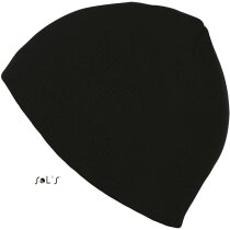 Gorro de punto unisex Sols personalizado negro Gorro de punto unisex Sols personalizado negro