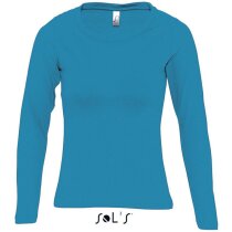 Camiseta de mujer manga larga Majestic de Sols 150 gr Sols azul claro Camiseta de mujer manga larga Majestic de Sols 150 gr Sols azul claro